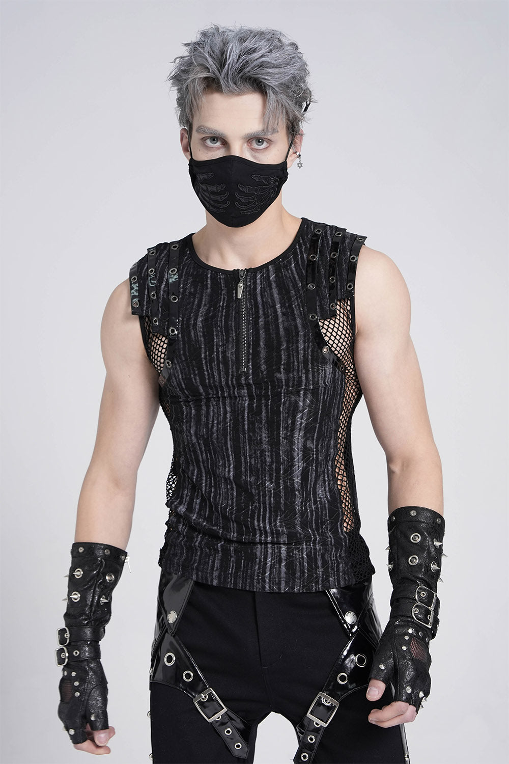mens cyber punk tank top