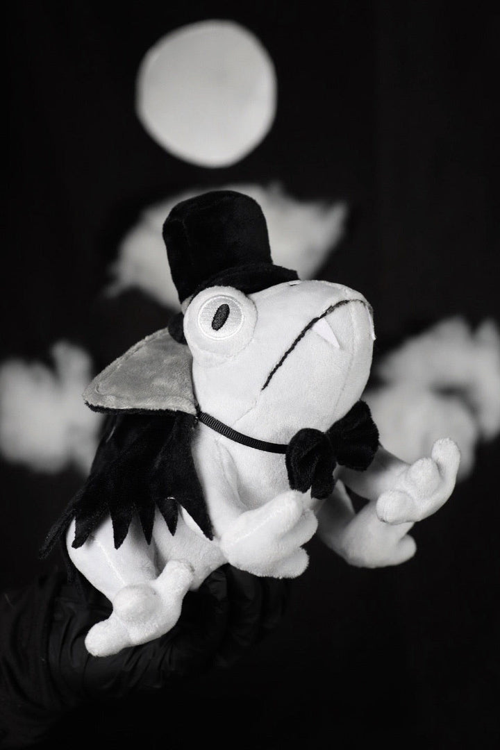 gothic toad plushie toy