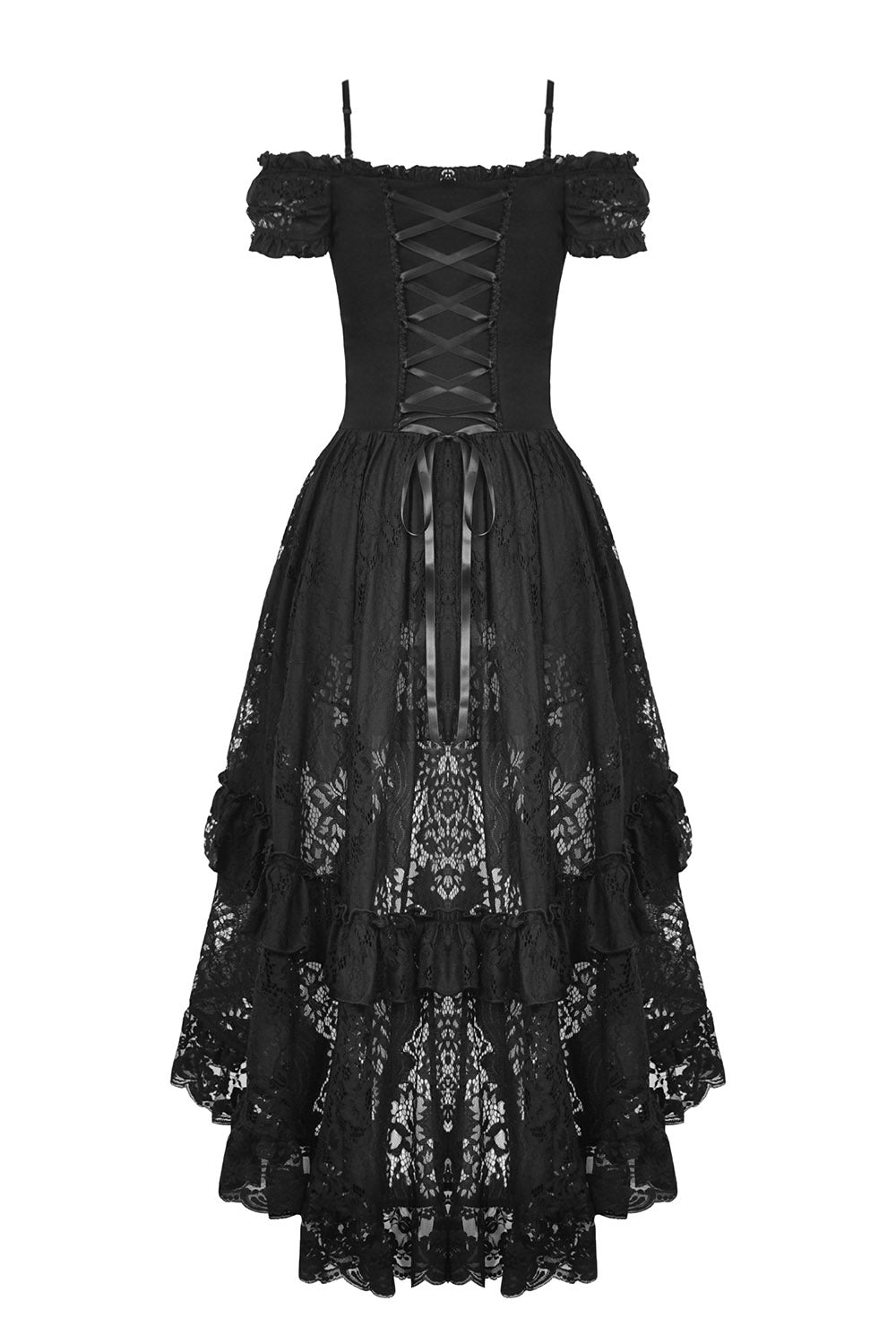 Romantic Ruffles High Low Dress