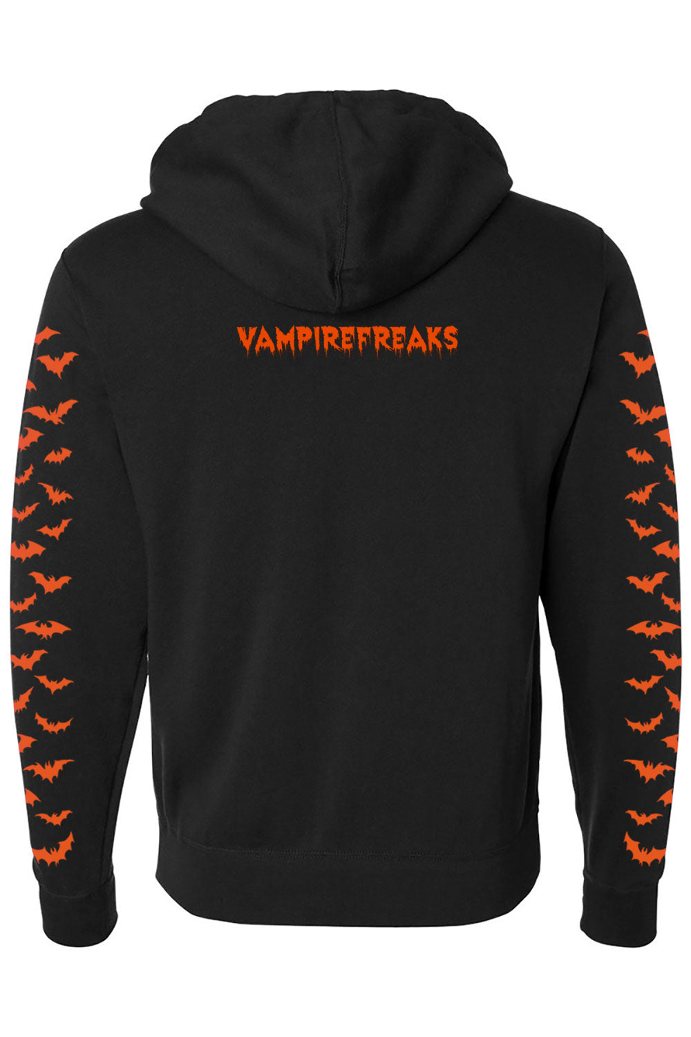 pumpkin orange bat hoodie