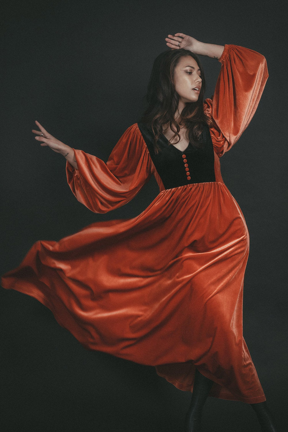 pumpkin dress