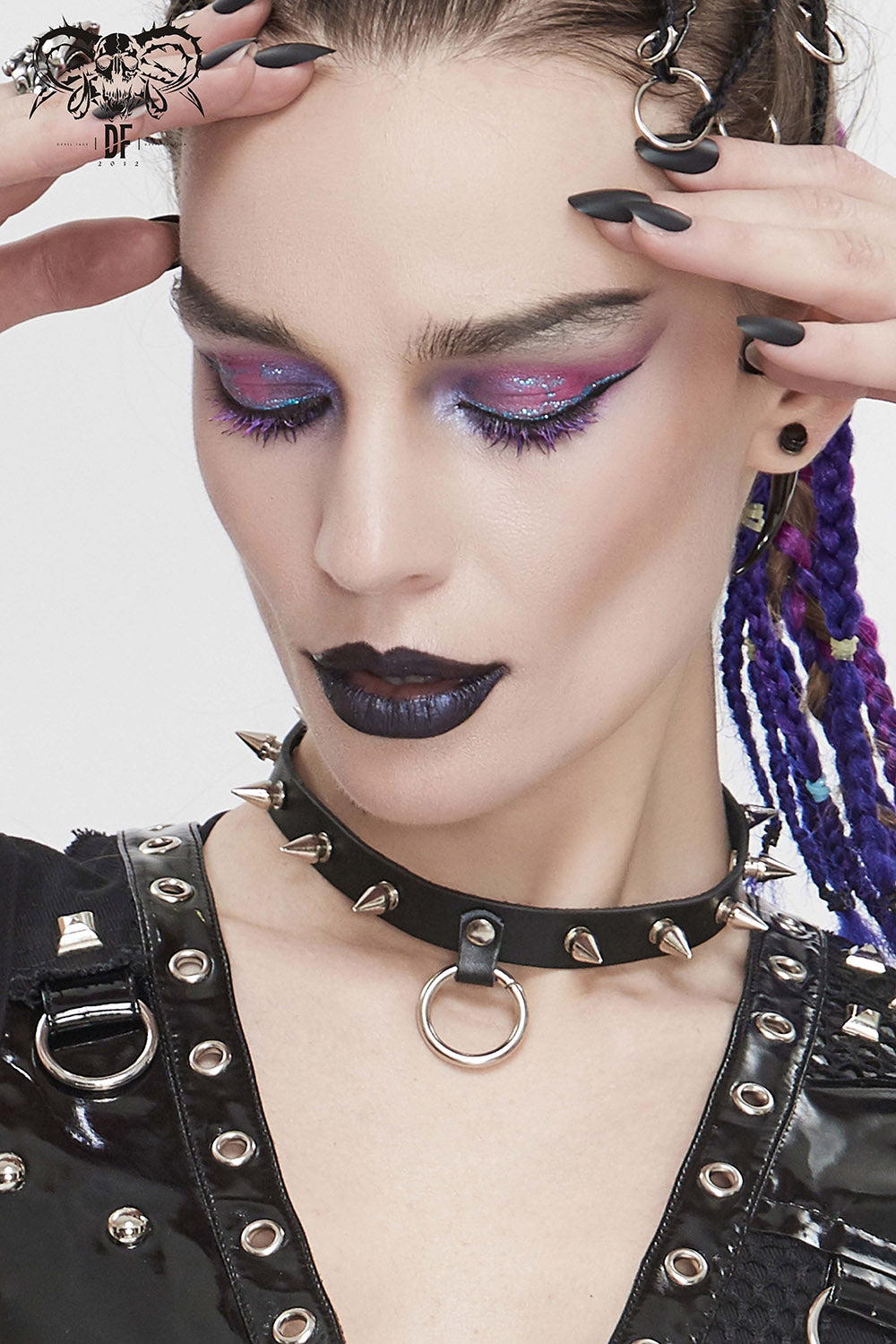 Rivet Spiked O-Ring Choker – VampireFreaks