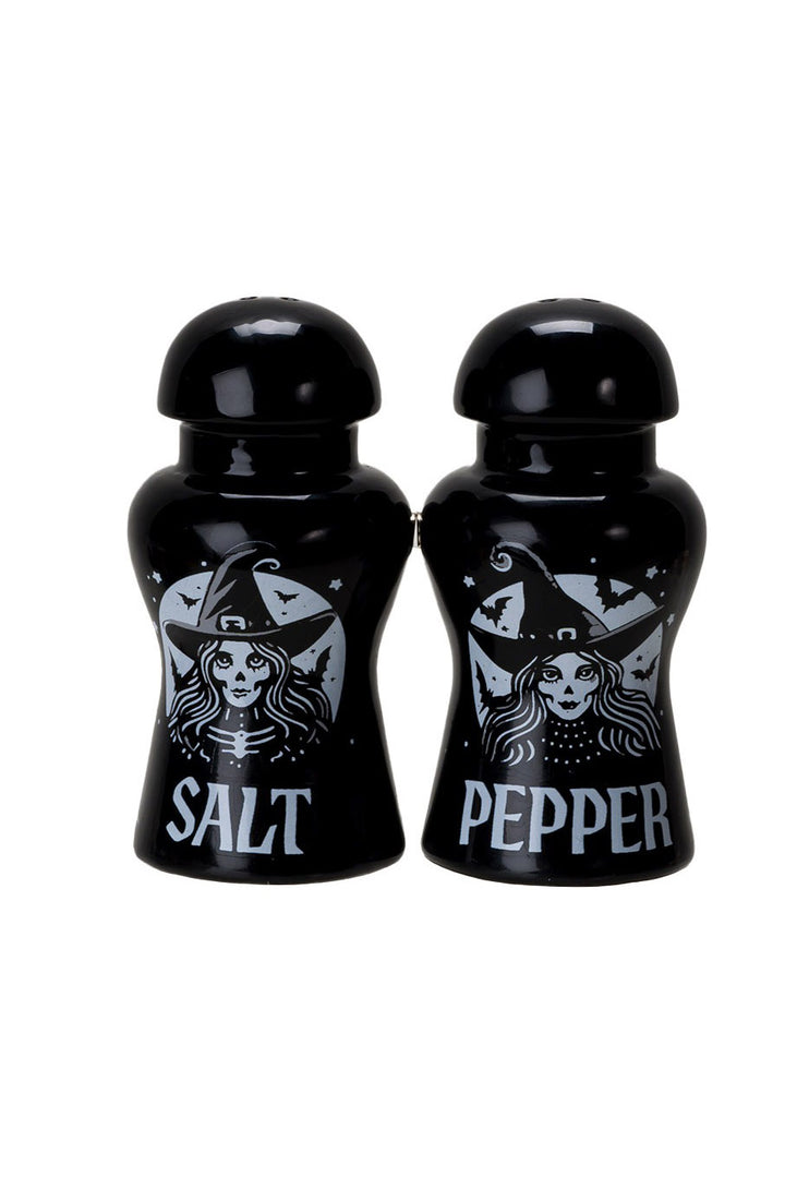 witch salt and pepper shaker set