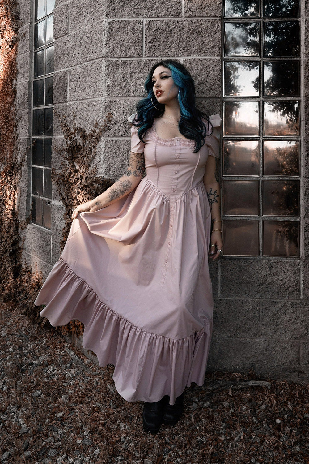 pastel goth dresses Pastel Goth Cotton Dress, Gothic Floral Skater Dress, Spooky Pink & Black Tank Sundress, Casual Botanical Skull Whimsigoth Summer Fashion