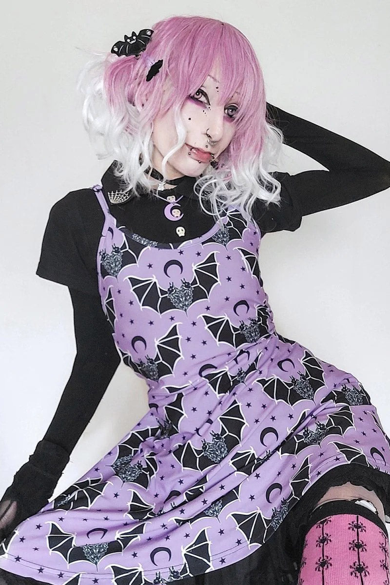 Two Headed Bat Skater Dress