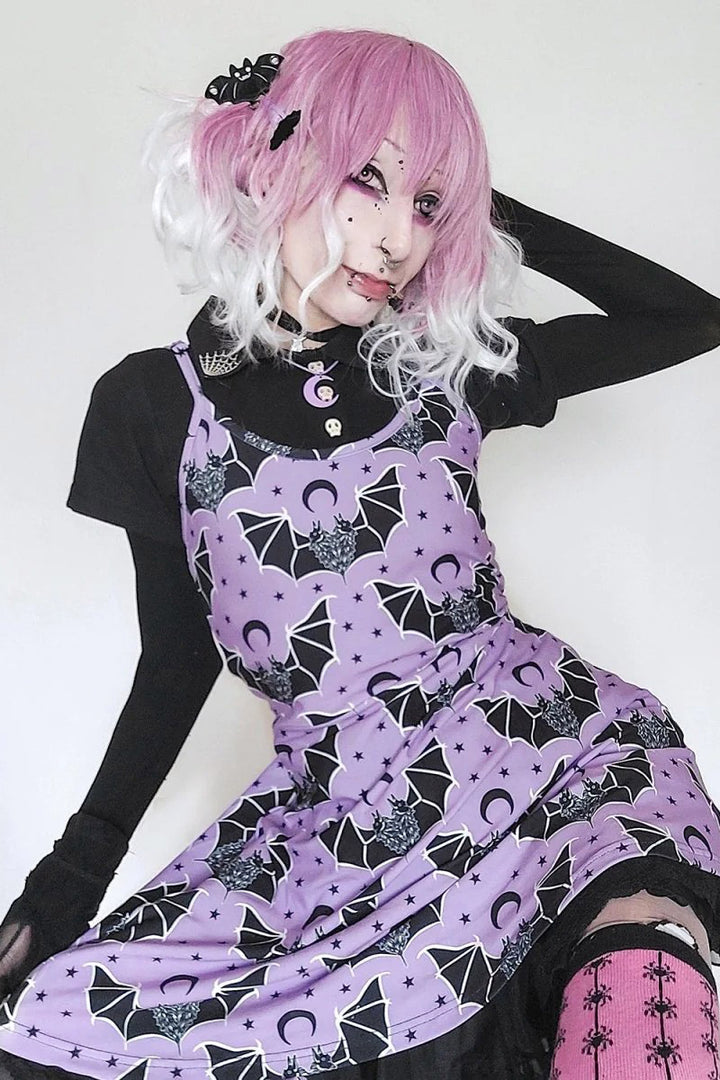 Two Headed Bat Skater Dress