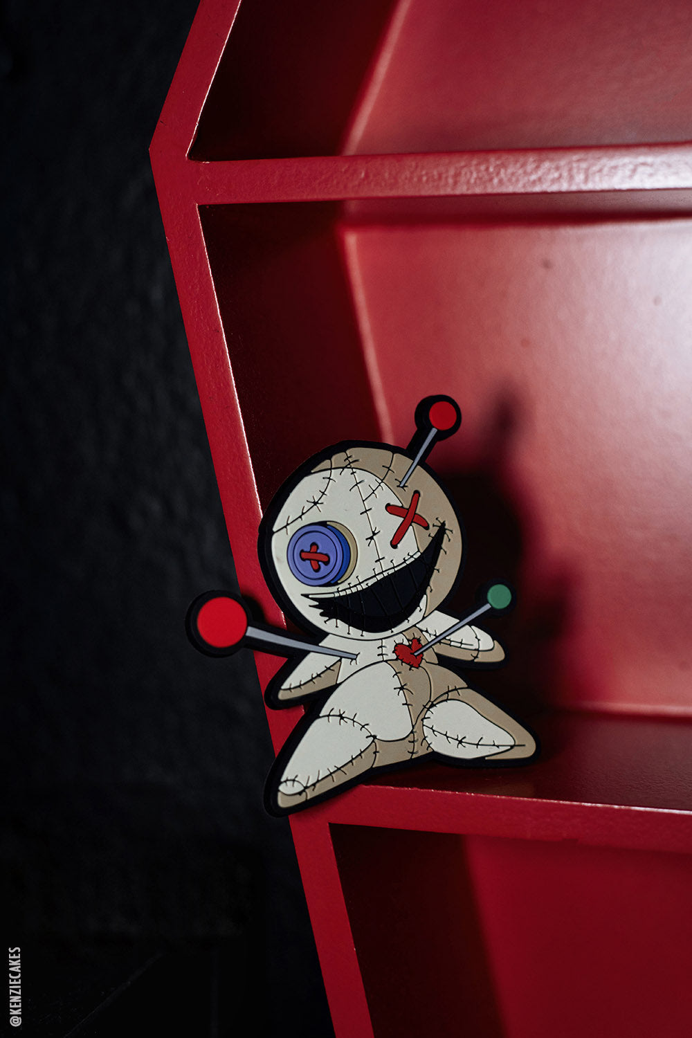 Ouchie Voodoo Doll Rubber Magnet