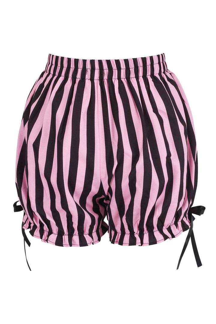 pastel goth striped ruffle bloomers