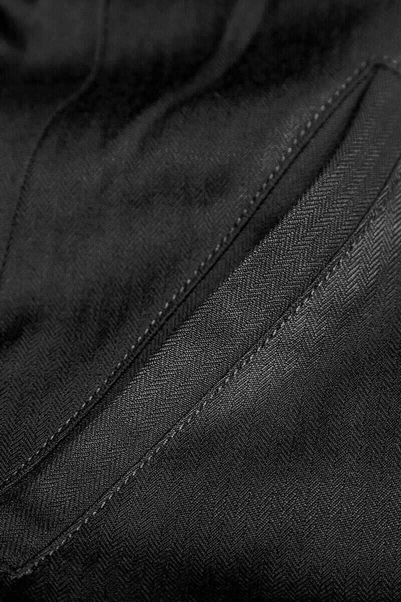 vampire goth black coat fabric