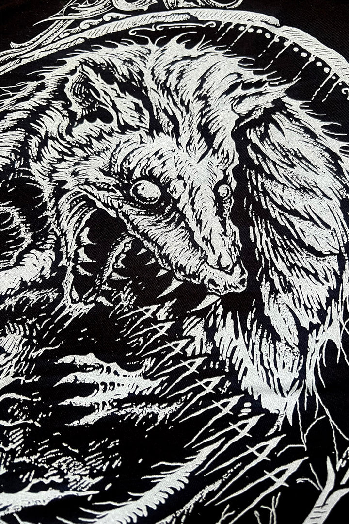 heavy metal screaming possum short sleeve t-shirt