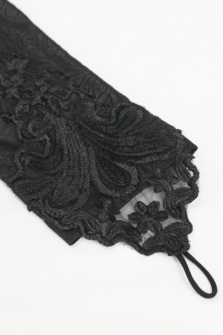 black gloves