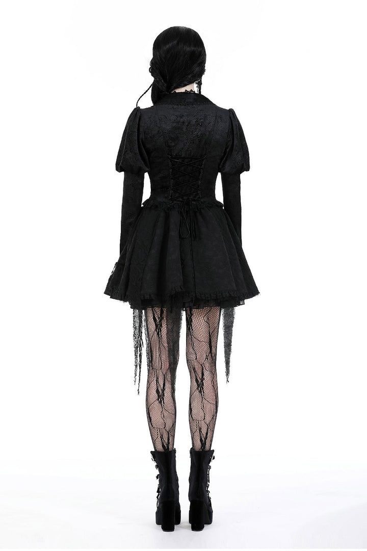 high-waisted gothic jacket