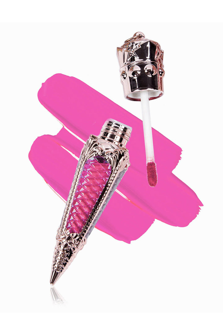 bright pink liquid lipgloss