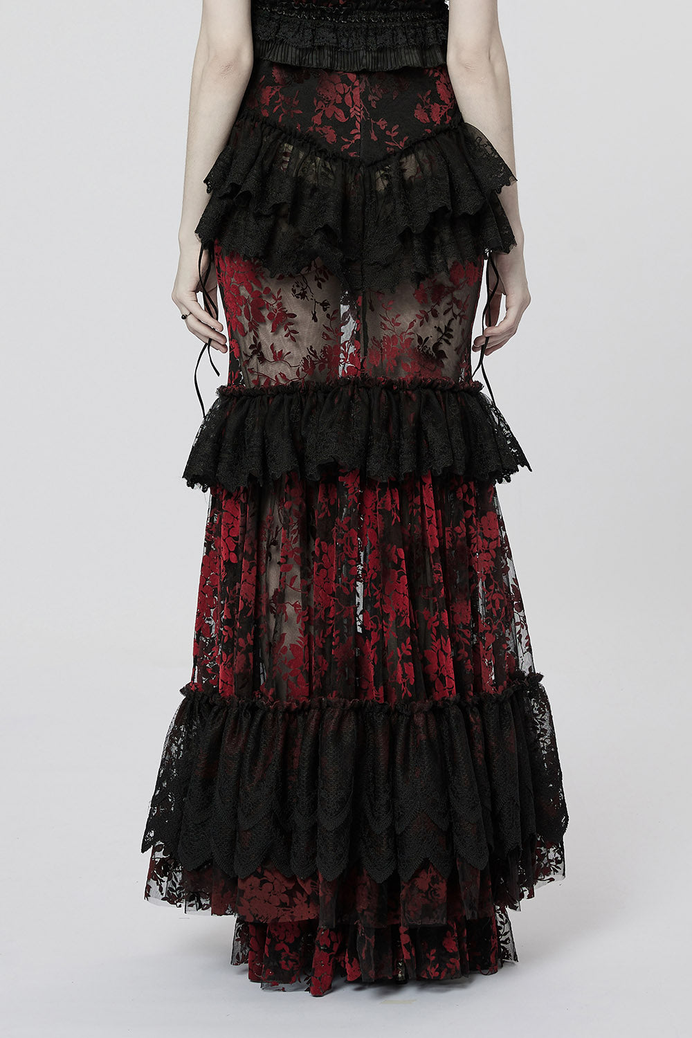 transparent mesh skirt