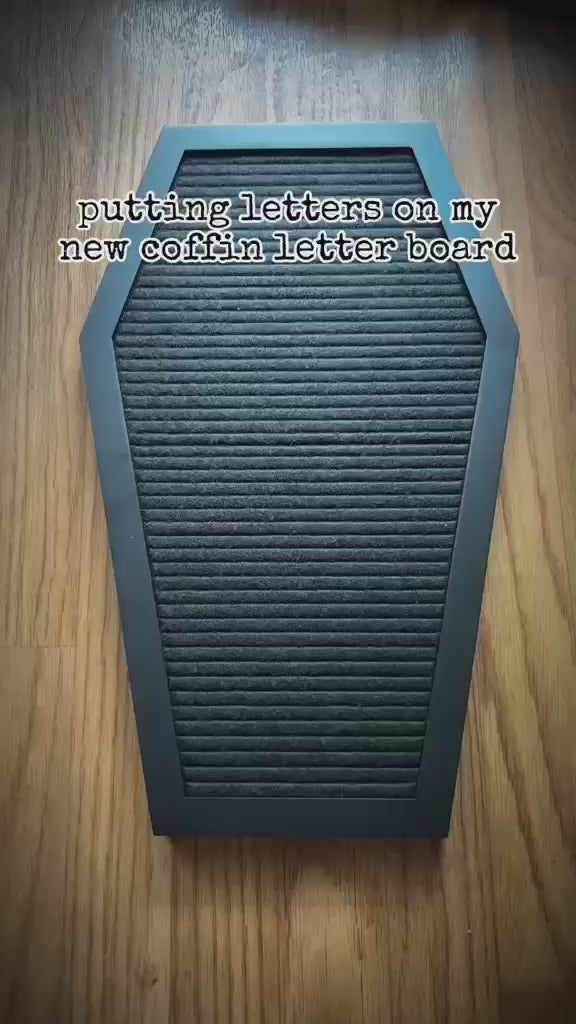 Coffin Letter Board
