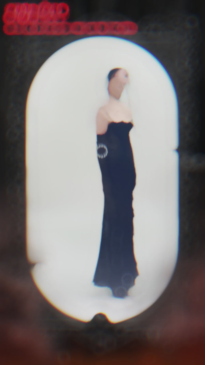 Black Lantern Lace Dress
