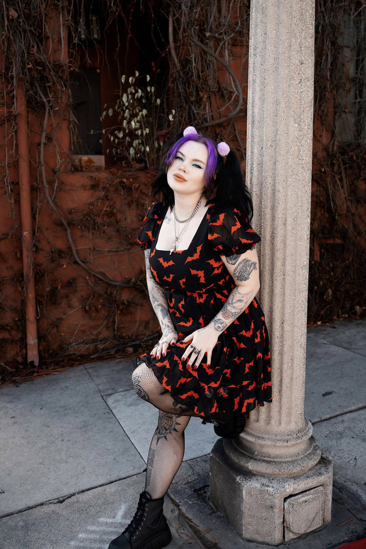 womens vintage goth style halloween dress