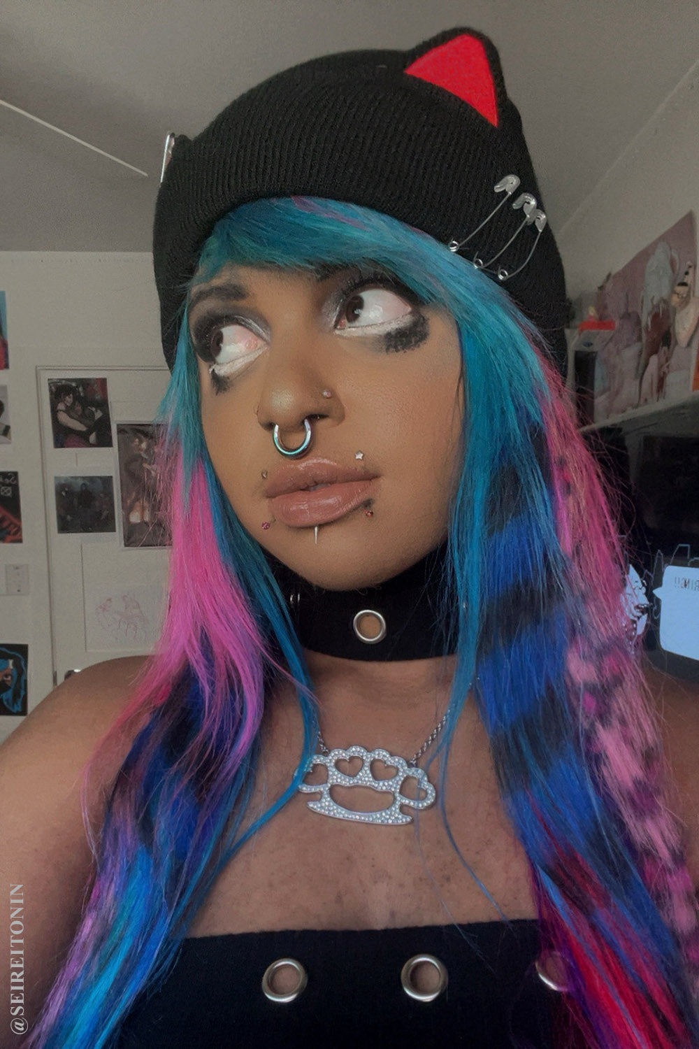 Punk Rock Kitty Beanie
