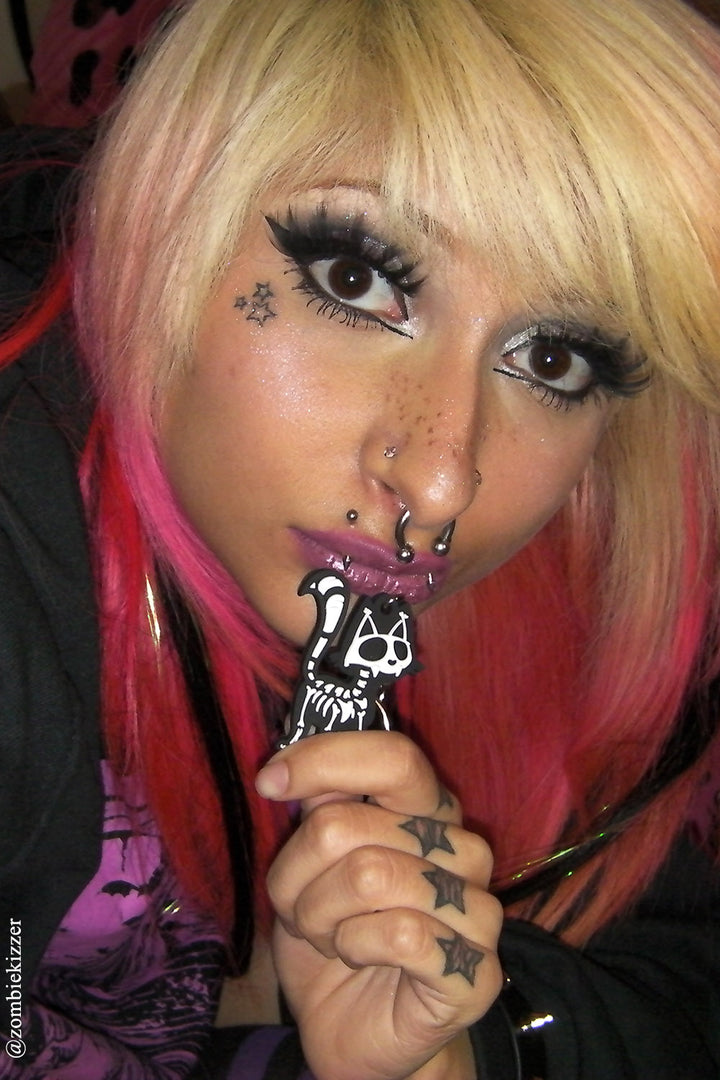 Skelekitty Keychain