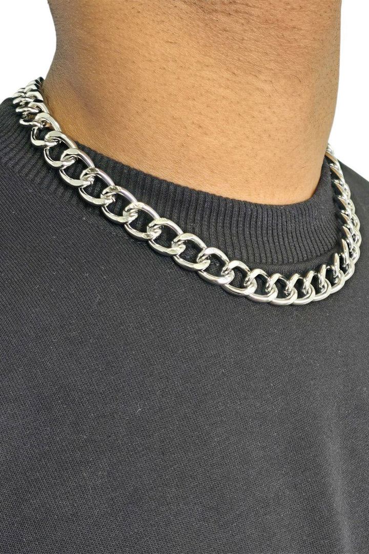 punk metal chain necklace