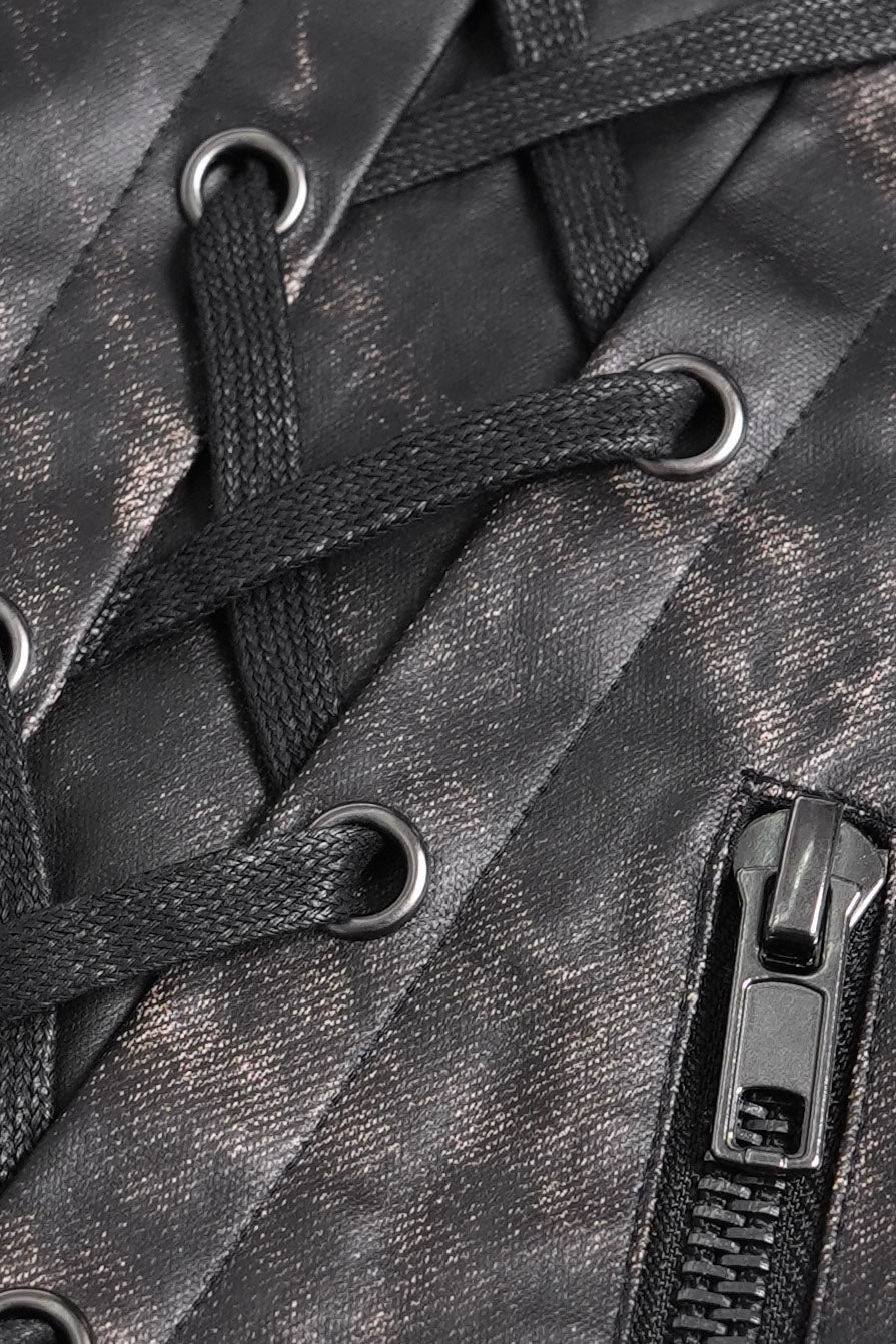 Phantom Rider Rugged Vegan Leather Vest