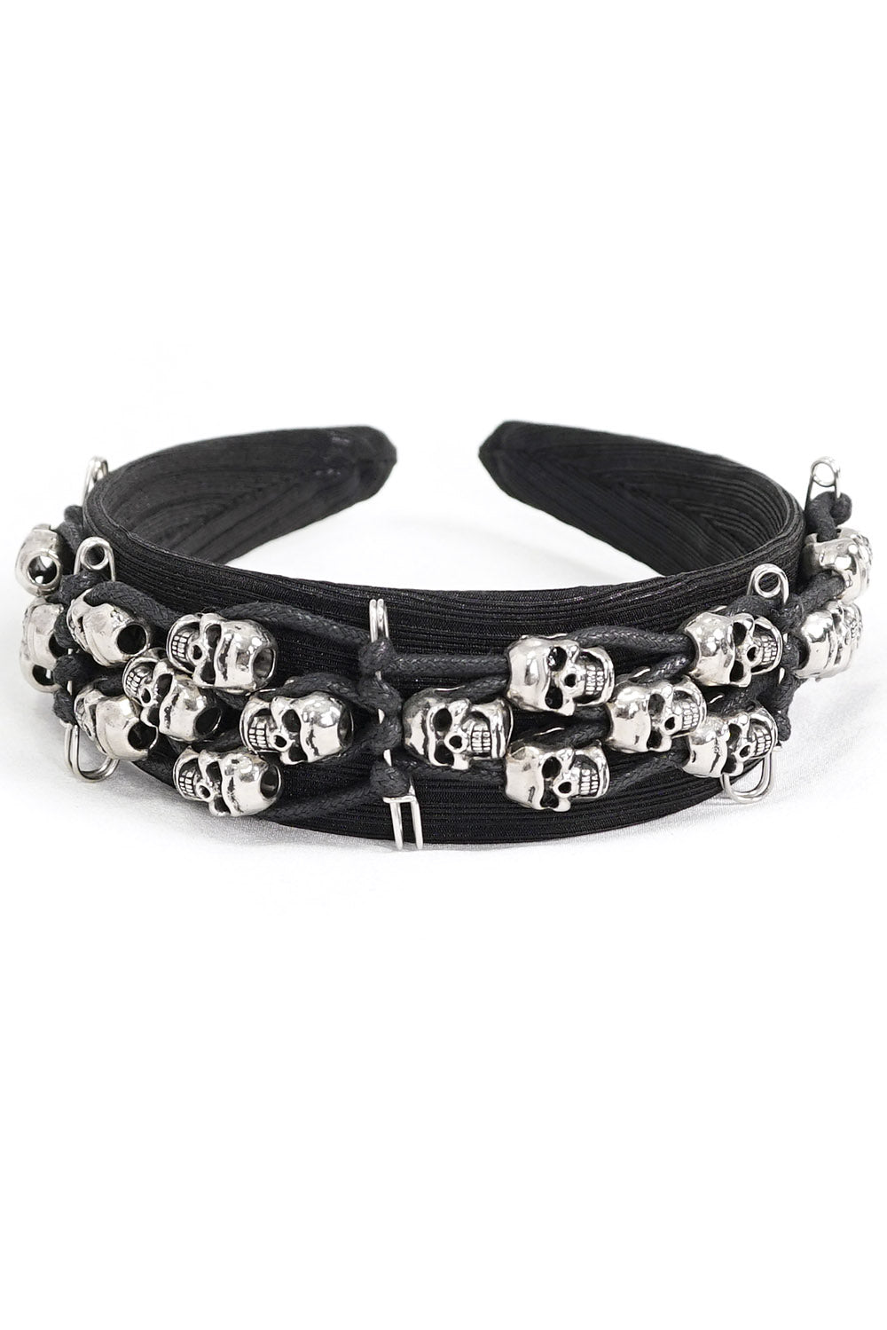 punk safety pin headband