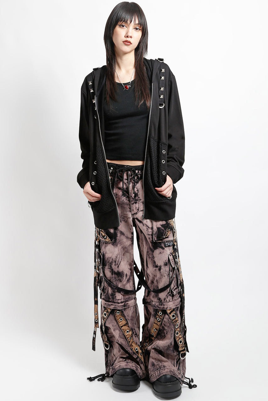 womens grunge goth oversized hoodie