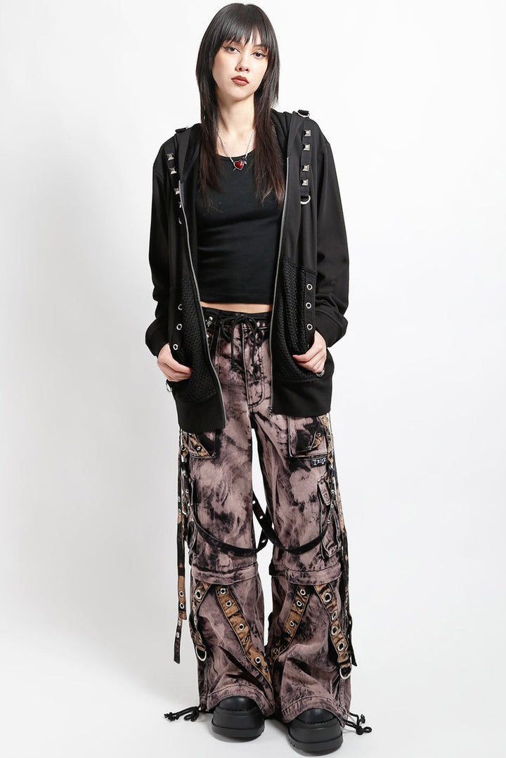 womens grunge goth oversized hoodie