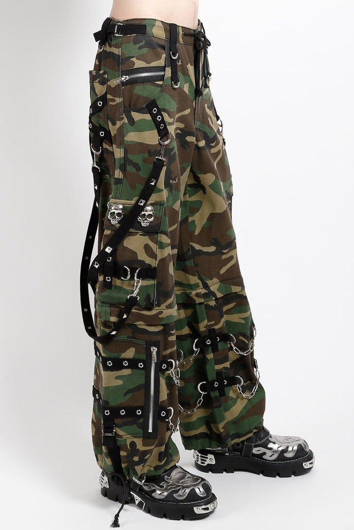 mens camouflage punk baggy pants
