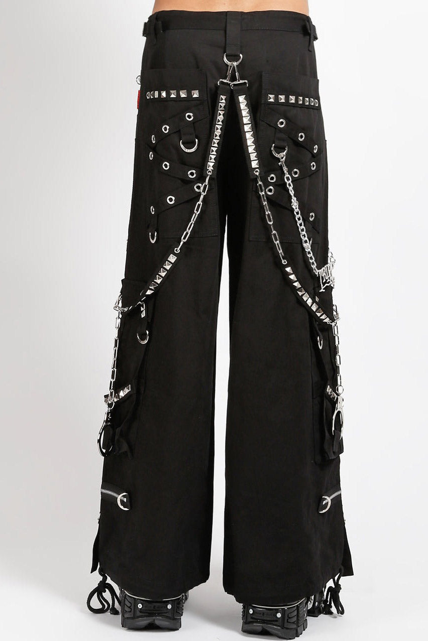 mens black pants with pyramid studs