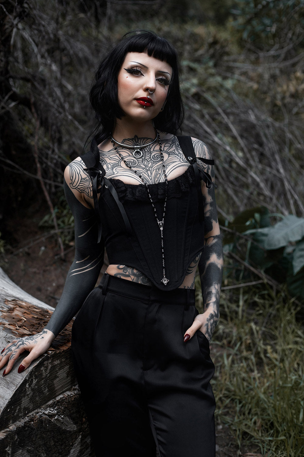 womens black punk pirate clothing