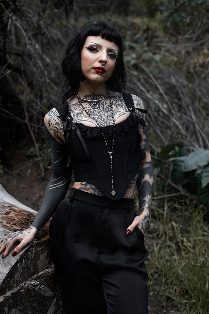 womens black punk pirate clothing