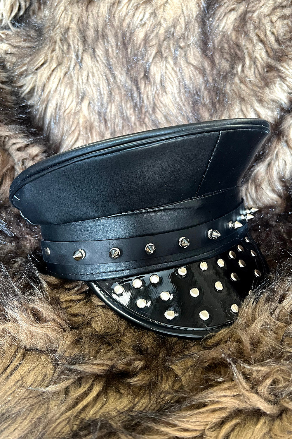 Punk Studded Captain Hat