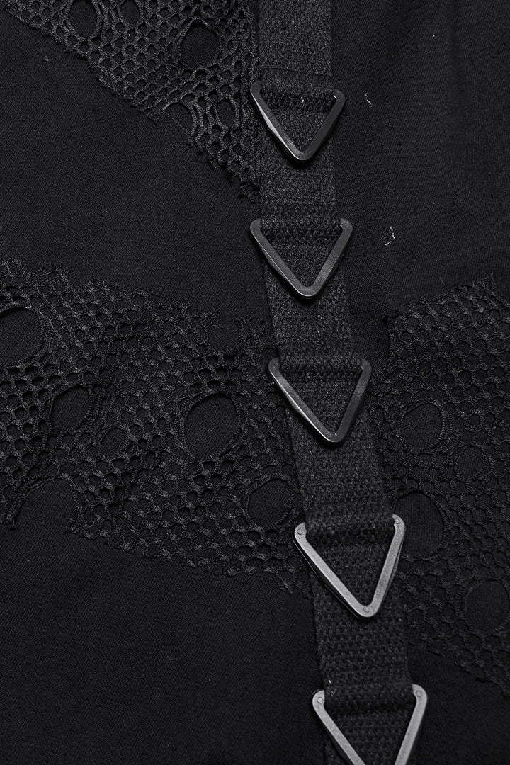 grunge fishnet skirt