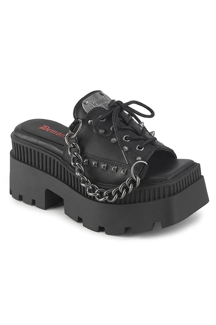 spiked platform chunky sandals by demonia