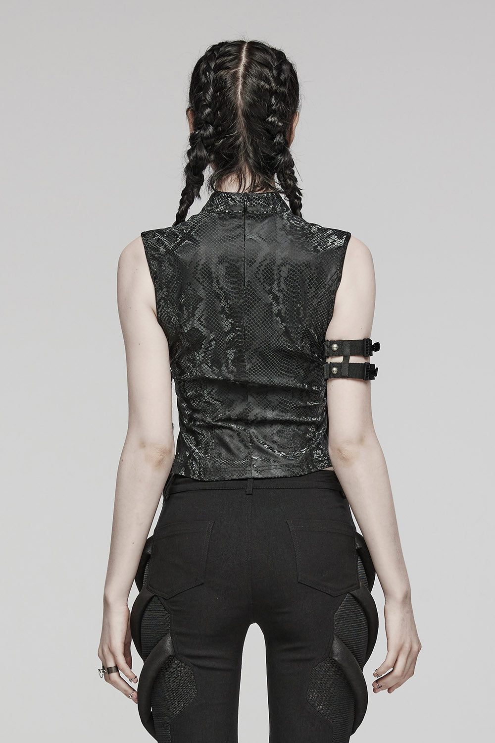 punk rave gothic crop top