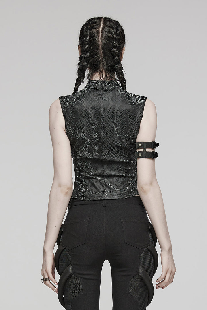 punk rave gothic crop top