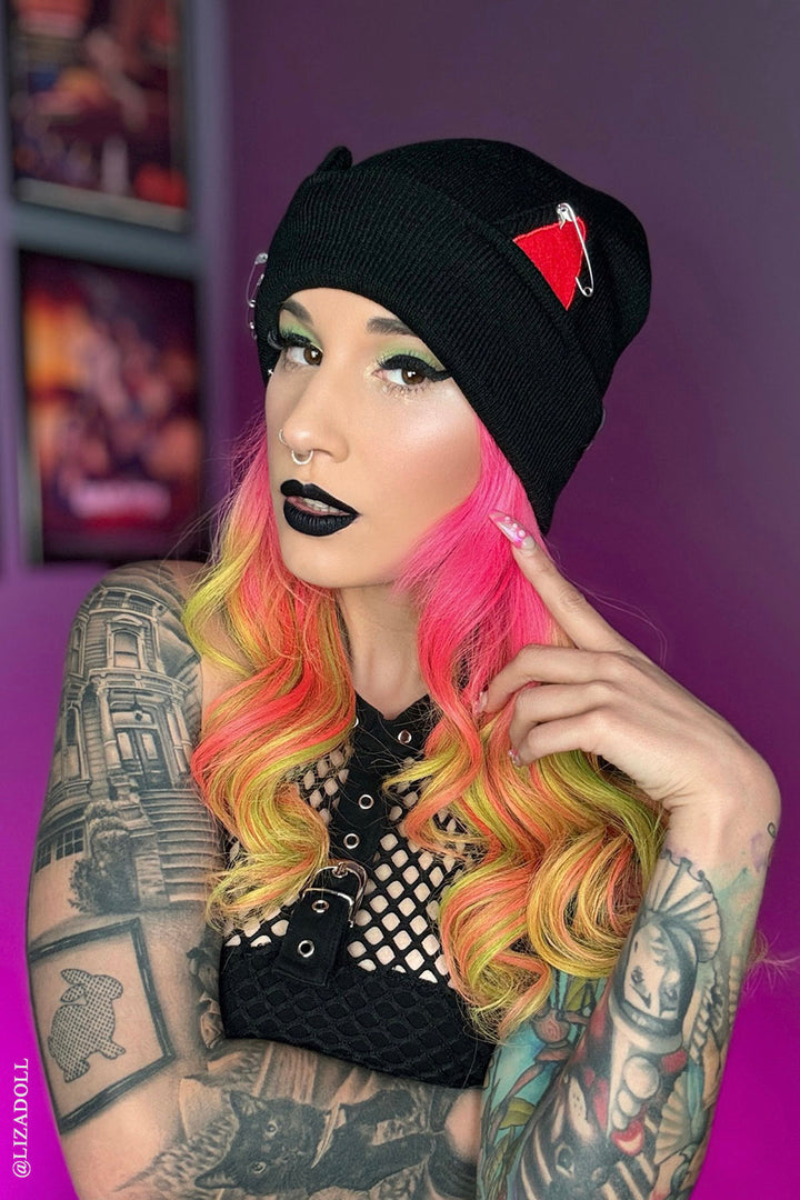 Punk Rock Kitty Beanie