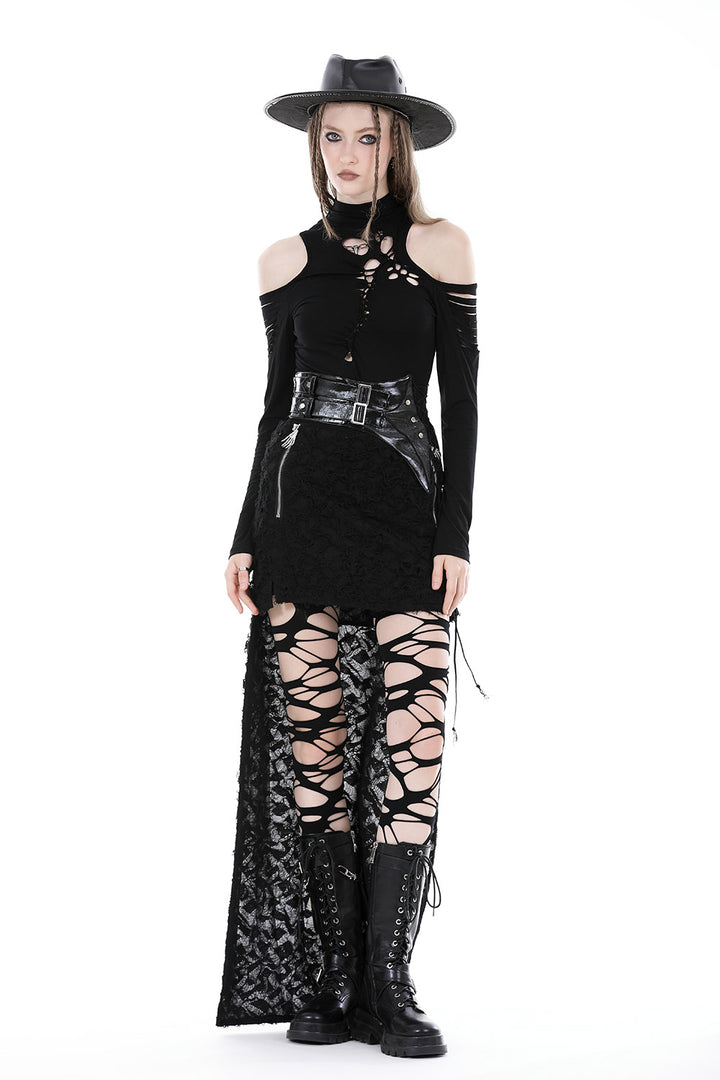 long sleeve punk top for women