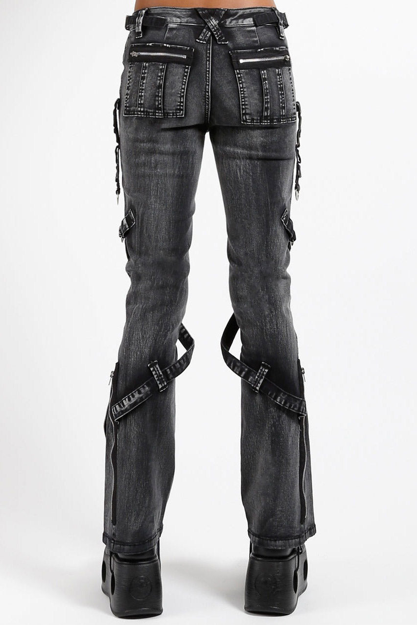 womens pyramid studded pants
