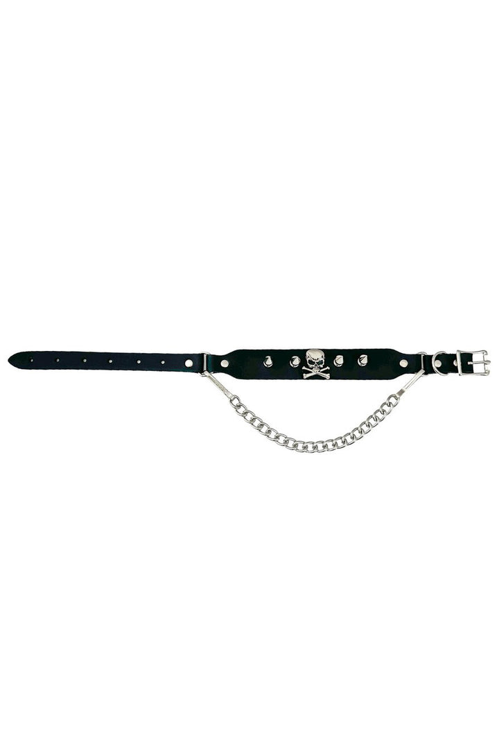 gothic boot strap with chains