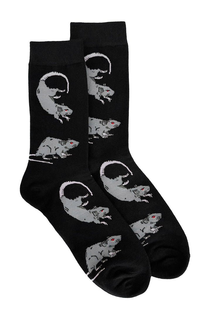 funny novelty knitted rat socks