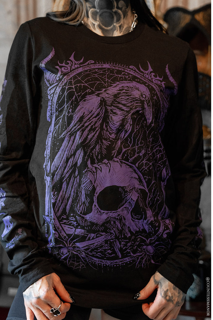 Death Raven T-shirt [PURPLE]