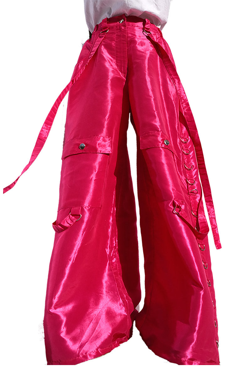 womens hot pink baggy pants