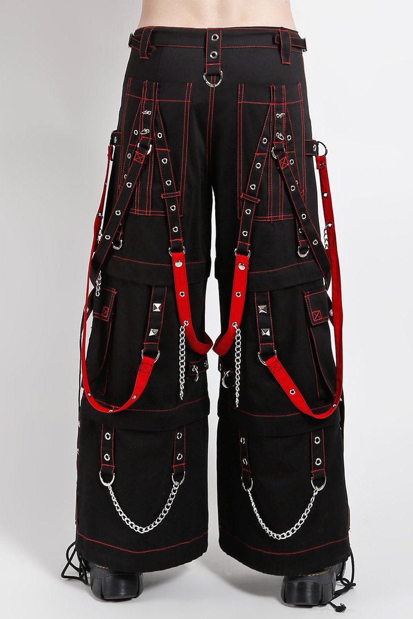 chain strap street goth baggy pants