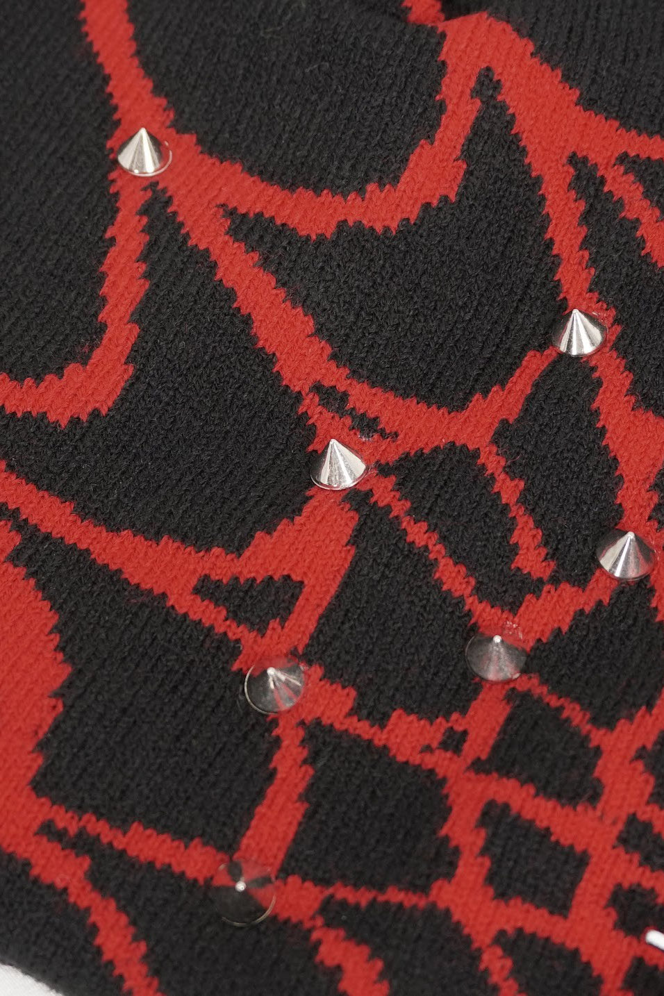 chain punk spike beanie