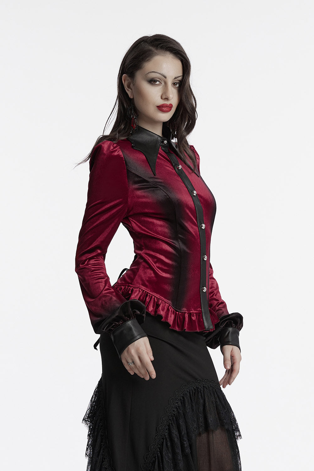 balloon sleeve gothic shirt