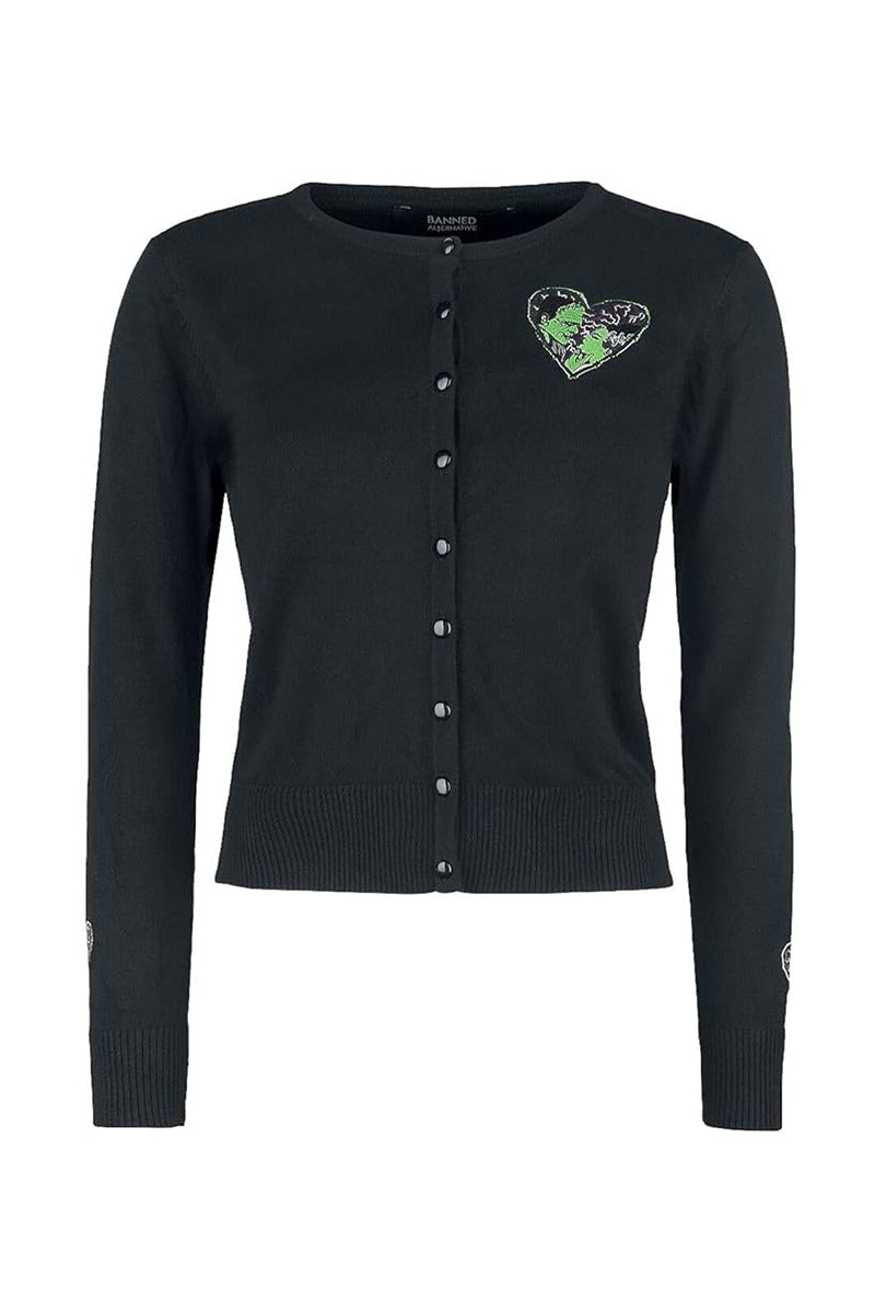 bride of Frankenstein cardigan