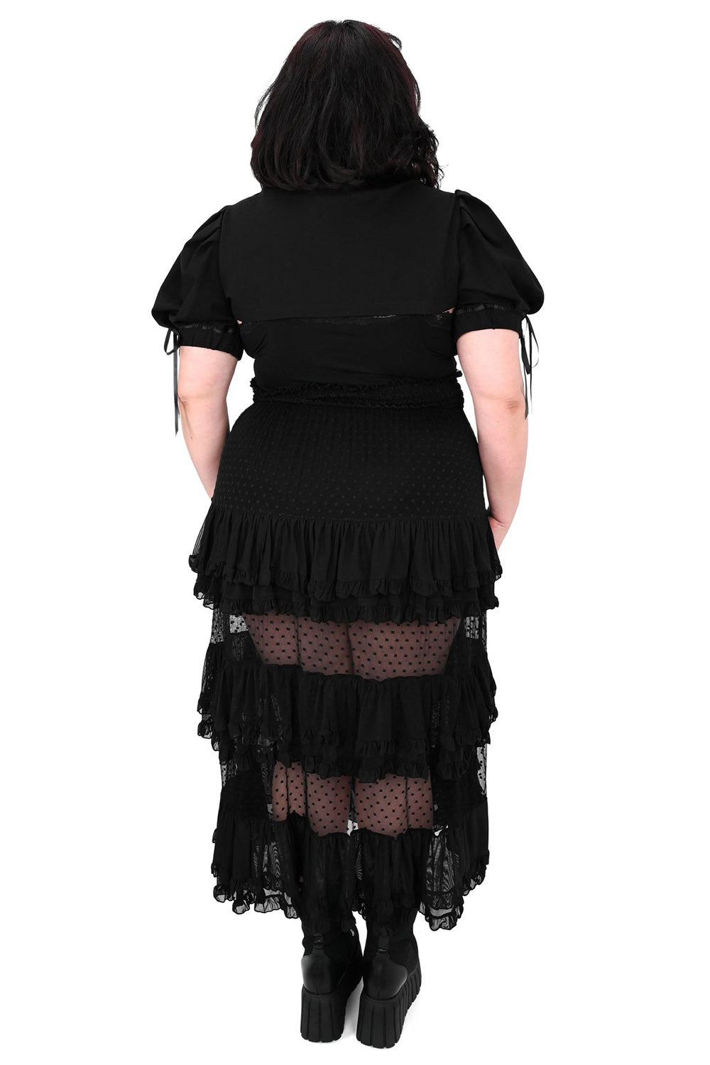 gothic polka dot skirt by foxblood
