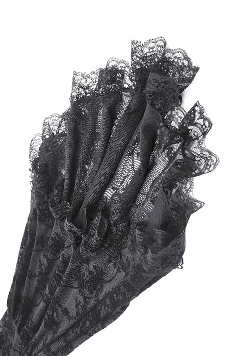 lace trumpet sleeve dress